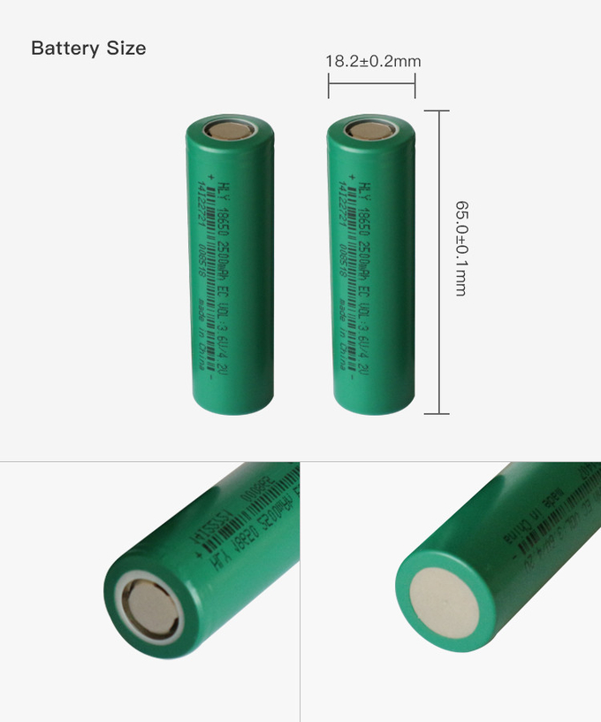 전기 스케이트보드 2를 위한 전원 공급기 대용량 2500 mah 18650 배터리 RoH