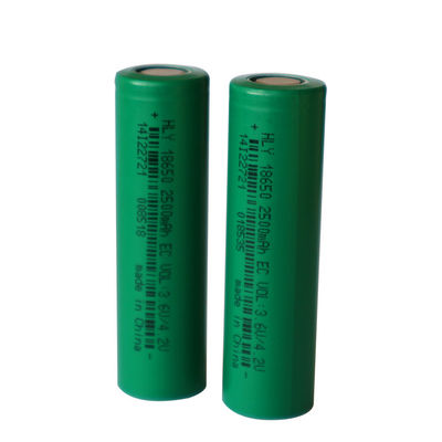 재충전이 가능한 NCM 18650 3.6 볼트 리튬 이온 전지 셀 2500MAh 대용량
