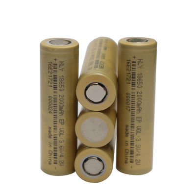 2000 mah 18650 충전식 리튬 이온 바테리 전지 500 번 높은 비율