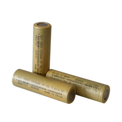 KC 18650 원통 충전식 리튬 이온 바테리고 에너지 밀도 3.6V 2000mAh