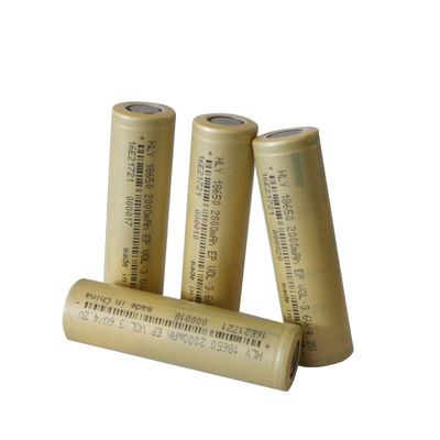 가전제품을 위한 500 번 고전력 재충전이 가능한 2000 mah 18650 베터리 셀