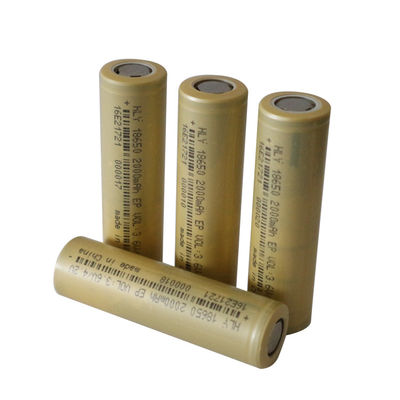가전제품을 위한 500 번 고전력 재충전이 가능한 2000 mah 18650 베터리 셀