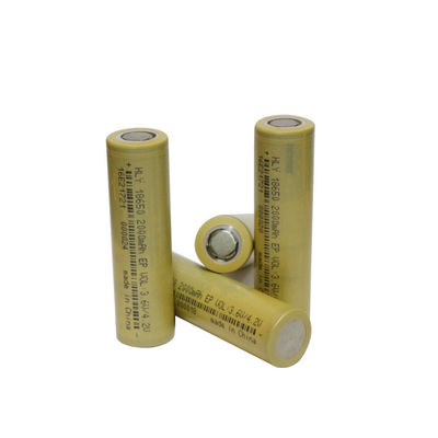 에너지 저장 Li 이온 2000 mah 18650 배터리 재충전이 가능한 KC CE BIS