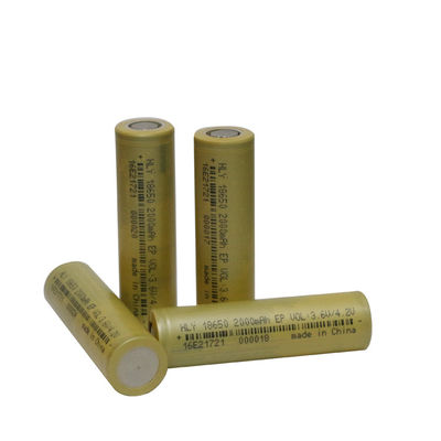 전기적 스쿠터를 위한 높은 안전 3.6 볼트 재충전이 가능한 2000 mah 18650 배터리