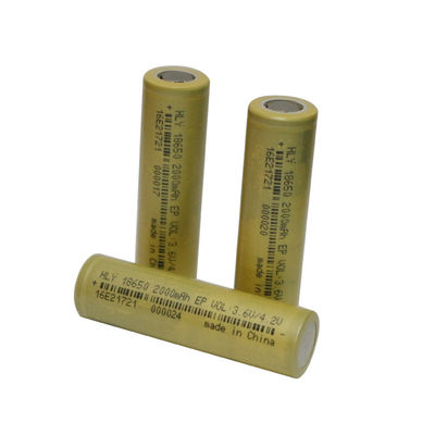 에너지 저장 Li 이온 2000 mah 18650 배터리 재충전이 가능한 KC CE BIS