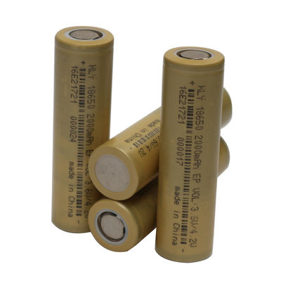 전동 공구를 위한 원통 높은 비율 재충전이 가능한 리튬 이온 배터리 2000mAh 18650 로에스