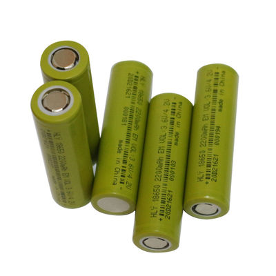 18650 재충전 리튬 전지, 3.6v 2200 mah 리튬 이온 전지 셀