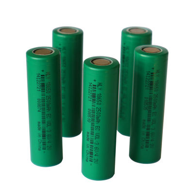 HLY 전기 자동차 베터리 셀 3.6V 2500 mah 대용량 리튬 이온 배터리 UN38.3