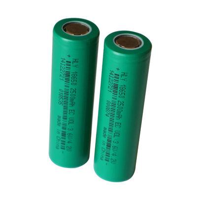 재충전이 가능한 리튬 이온 밝은 조명 횃불 전지 18650 3.6V 2500mAh