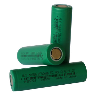2500mAh 3.6V 주문 제작된 재충전이 가능한 태양 전지 18650 전원 셀