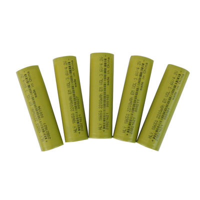 3.6V 원통 높은 안전 리튬이온 재충전형 배터리 세포 2200 mah 18650