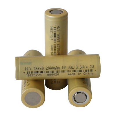 500 배 KC 3.6 볼트 2000 mah 리튬 배터리 18650 플랫 탑고 드레인 전지
