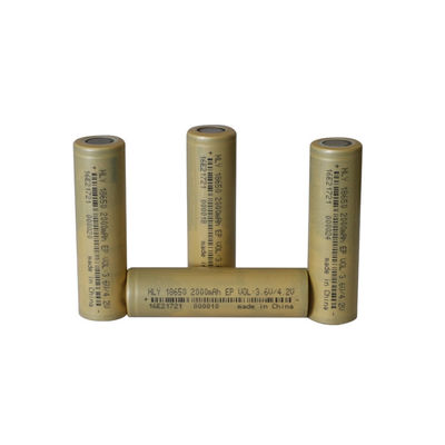 단말기 파워 원통 밝은 섬광 리튬 이온 전지 셀 18650 2000mAh
