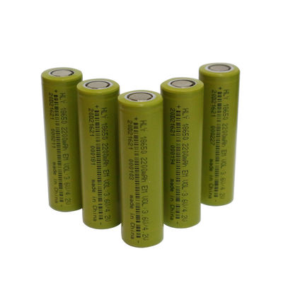 재충전이 가능한 18650 3.6v 2200 mah 리튬 전지 전원 리튬 배터리 MSDS