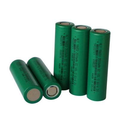 야외 에너지 저장 높은 방전 속도 18650 배터리 Li 이온 팩 3.6V 2500 mah