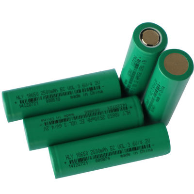 야외 에너지 저장 높은 방전 속도 18650 배터리 Li 이온 팩 3.6V 2500 mah