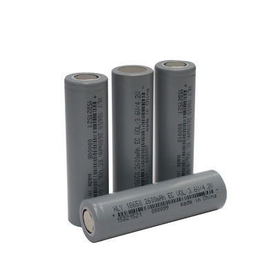 재충전이 가능한 고전력 원통 Li 이온 2600 mah 18650 배터리