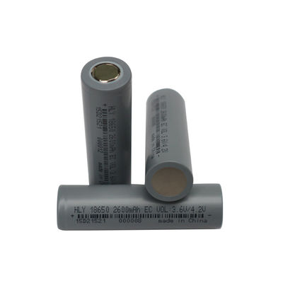 BIS 3.6 볼트 리튬 이온 2600 mah 18650 베터리 셀 높은 비율