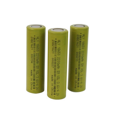 주도하는 섬광을 위한 EN62133 18650 3.6V 2200mAh 재충전이 가능한 태양 전지