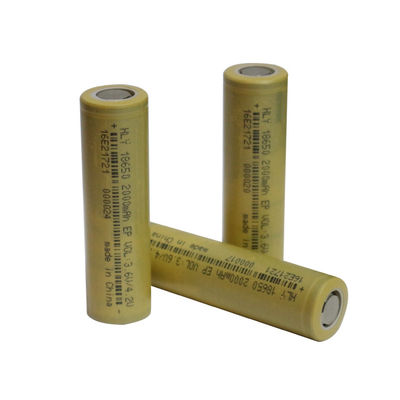 에너지 저장 500 배 재충전이 가능한 태양 전지 3.6 볼트 2000mAh 18650