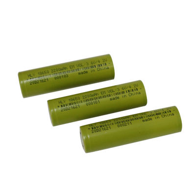 FCC 18650 재충전이 가능한 2200mAh 리튬 이온 전지 높은 방전 속도
